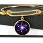 Cosmos (ATOM) Bracelet Stainless Steel or 18k Gold Circle Bangle-Express Your Love Gifts