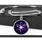 Cosmos (ATOM) Bracelet Stainless Steel or 18k Gold Circle Bangle-Express Your Love Gifts