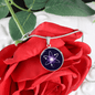 Cosmos (ATOM) Circle Necklace Stainless Steel or 18k Gold 18-22"-Express Your Love Gifts
