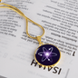 Cosmos (ATOM) Circle Necklace Stainless Steel or 18k Gold 18-22"-Express Your Love Gifts