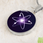 Cosmos (ATOM) Circle Necklace Stainless Steel or 18k Gold 18-22"-Express Your Love Gifts