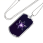 Cosmos (ATOM) Crypto Necklace Stainless Steel or 18k Gold Dog Tag 24" Chain-Express Your Love Gifts