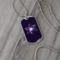 Cosmos (ATOM) Crypto Necklace Stainless Steel or 18k Gold Dog Tag 24" Chain-Express Your Love Gifts
