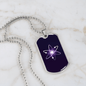 Cosmos (ATOM) Crypto Necklace Stainless Steel or 18k Gold Dog Tag 24" Chain-Express Your Love Gifts