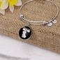 Coton De Tulear Mom Bracelet Stainless Steel or 18k Gold Circle Bangle-Express Your Love Gifts
