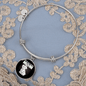 Coton De Tulear Mom Bracelet Stainless Steel or 18k Gold Circle Bangle-Express Your Love Gifts