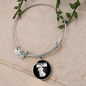 Coton De Tulear Mom Bracelet Stainless Steel or 18k Gold Circle Bangle-Express Your Love Gifts