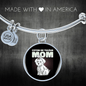 Coton De Tulear Mom Bracelet Stainless Steel or 18k Gold Circle Bangle-Express Your Love Gifts
