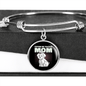 Coton De Tulear Mom Bracelet Stainless Steel or 18k Gold Circle Bangle-Express Your Love Gifts