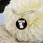 Coton De Tulear Mom Bracelet Stainless Steel or 18k Gold Circle Bangle-Express Your Love Gifts