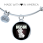 Coton De Tulear Mom Bracelet Stainless Steel or 18k Gold Circle Bangle-Express Your Love Gifts