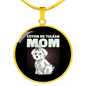 Coton De Tulear Mom Circle Necklace Stainless Steel or 18k Gold 18-22"-Express Your Love Gifts