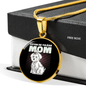Coton De Tulear Mom Circle Necklace Stainless Steel or 18k Gold 18-22"-Express Your Love Gifts