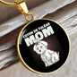 Coton De Tulear Mom Circle Necklace Stainless Steel or 18k Gold 18-22"-Express Your Love Gifts