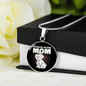 Coton De Tulear Mom Circle Necklace Stainless Steel or 18k Gold 18-22"-Express Your Love Gifts