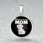 Coton De Tulear Mom Circle Necklace Stainless Steel or 18k Gold 18-22"-Express Your Love Gifts