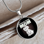 Coton De Tulear Mom Circle Necklace Stainless Steel or 18k Gold 18-22"-Express Your Love Gifts
