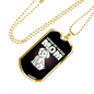 Coton De Tulear Mom Necklace Stainless Steel or 18k Gold Dog Tag 24" Chain-Express Your Love Gifts
