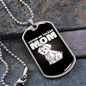 Coton De Tulear Mom Necklace Stainless Steel or 18k Gold Dog Tag 24" Chain-Express Your Love Gifts