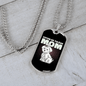 Coton De Tulear Mom Necklace Stainless Steel or 18k Gold Dog Tag 24" Chain-Express Your Love Gifts