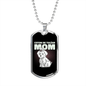 Coton De Tulear Mom Necklace Stainless Steel or 18k Gold Dog Tag 24" Chain-Express Your Love Gifts