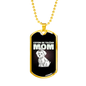 Coton De Tulear Mom Necklace Stainless Steel or 18k Gold Dog Tag 24" Chain-Express Your Love Gifts