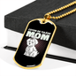 Coton De Tulear Mom Necklace Stainless Steel or 18k Gold Dog Tag 24" Chain-Express Your Love Gifts