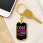 Count Day to be Mom Keychain Stainless Steel or 18k Gold Dog Tag Keyring-Express Your Love Gifts
