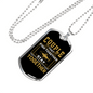 Couple Fish Together Fishing Necklace Stainless Steel or 18k Gold Dog Tag 24" Chain-Express Your Love Gifts
