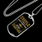 Couple Fish Together Fishing Necklace Stainless Steel or 18k Gold Dog Tag 24" Chain-Express Your Love Gifts