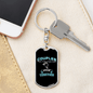 Couples Together Fishing Keychain Stainless Steel or 18k Gold Dog Tag Keyring-Express Your Love Gifts