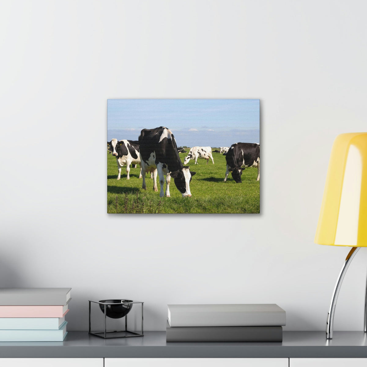 Scripture Walls Cow Couple Cow Troop Print Animal Wall Art Wildlife Canvas Prints Wall Art Ready to Hang Unframed-Express Your Love Gifts