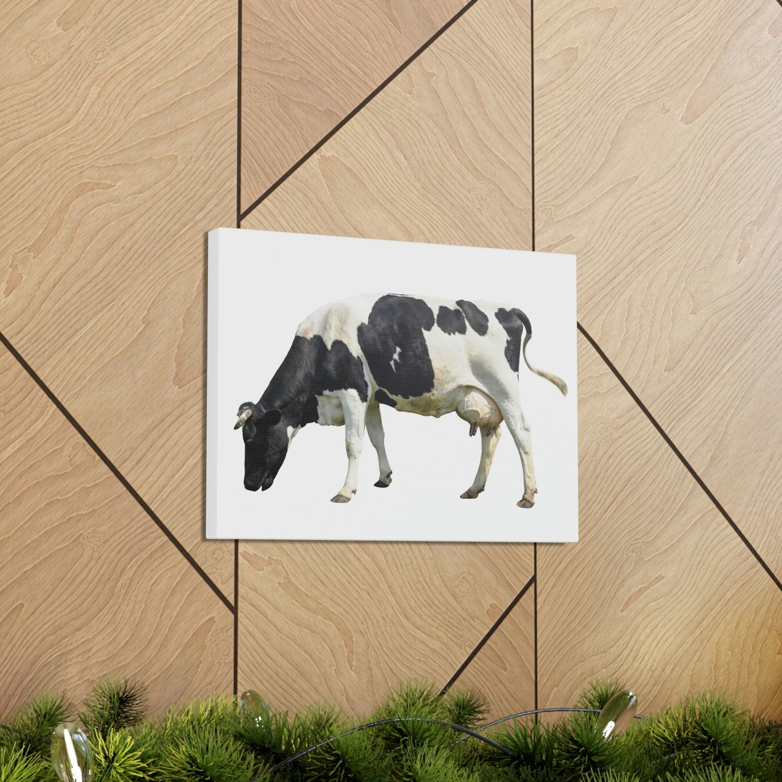 Scripture Walls Cow Hunting Cow on Hunt Print Animal Wall Art Wildlife Canvas Prints Wall Art Ready to Hang Unframed-Express Your Love Gifts