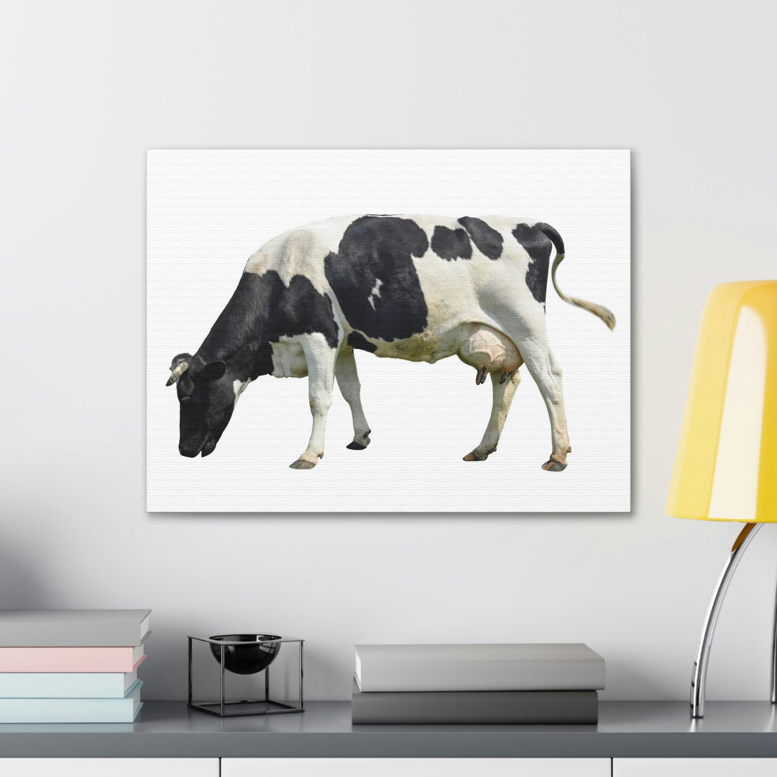 Scripture Walls Cow Hunting Cow on Hunt Print Animal Wall Art Wildlife Canvas Prints Wall Art Ready to Hang Unframed-Express Your Love Gifts