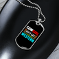 Cowgirl Let's Get Western Horse Necklace Stainless Steel or 18k Gold Dog Tag 24" Chain-Express Your Love Gifts