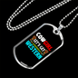 Cowgirl Let's Get Western Horse Necklace Stainless Steel or 18k Gold Dog Tag 24" Chain-Express Your Love Gifts