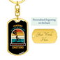 Crashing Is Part Of Cycling Keychain Stainless Steel or 18k Gold Dog Tag Keyring-Express Your Love Gifts