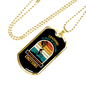Crashing Is Part Of Cycling Necklace Stainless Steel or 18k Gold Dog Tag 24"-Express Your Love Gifts