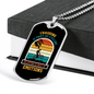 Crashing Is Part Of Cycling Necklace Stainless Steel or 18k Gold Dog Tag 24"-Express Your Love Gifts