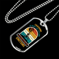 Crashing Is Part Of Cycling Necklace Stainless Steel or 18k Gold Dog Tag 24"-Express Your Love Gifts