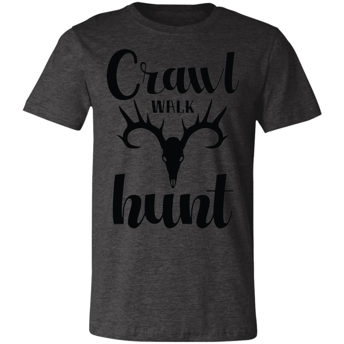 Crawl Walk Hunt Antler Hunter Gift T-Shirt-Express Your Love Gifts