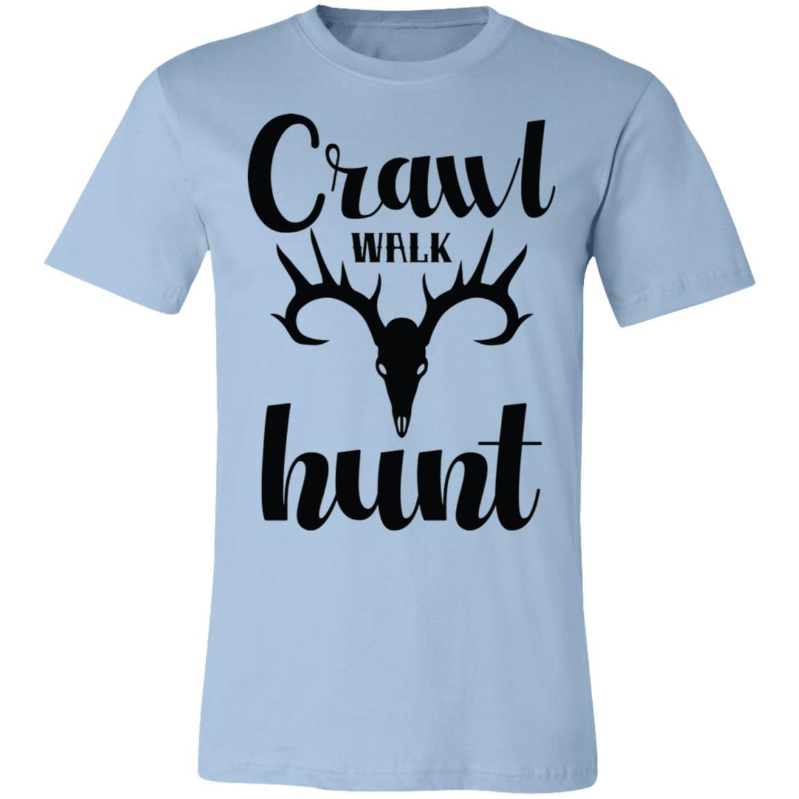 Crawl Walk Hunt Antler Hunter Gift T-Shirt-Express Your Love Gifts