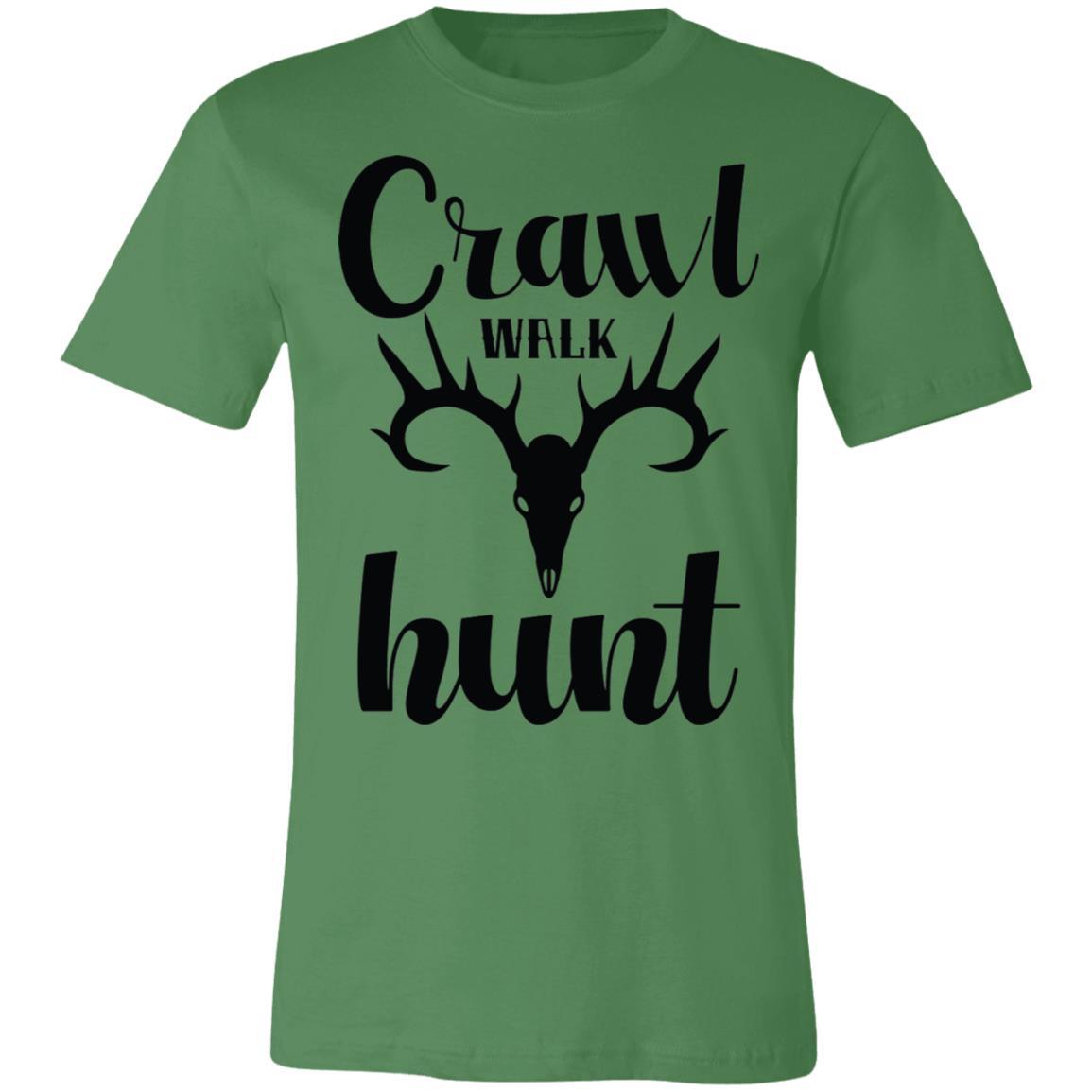Crawl Walk Hunt Antler Hunter Gift T-Shirt-Express Your Love Gifts