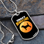Crazy Beagle Lady Necklace Stainless Steel or 18k Gold Dog Tag 24" Chain-Express Your Love Gifts