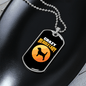 Crazy Beagle Lady Necklace Stainless Steel or 18k Gold Dog Tag 24" Chain-Express Your Love Gifts