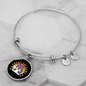 Crazy Cat Lady Bracelet Stainless Steel or 18k Gold Circle Bangle-Express Your Love Gifts