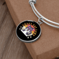 Crazy Cat Lady Bracelet Stainless Steel or 18k Gold Circle Bangle-Express Your Love Gifts
