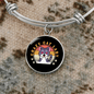 Crazy Cat Lady Bracelet Stainless Steel or 18k Gold Circle Bangle-Express Your Love Gifts