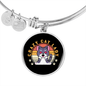 Crazy Cat Lady Bracelet Stainless Steel or 18k Gold Circle Bangle-Express Your Love Gifts