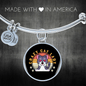 Crazy Cat Lady Bracelet Stainless Steel or 18k Gold Circle Bangle-Express Your Love Gifts